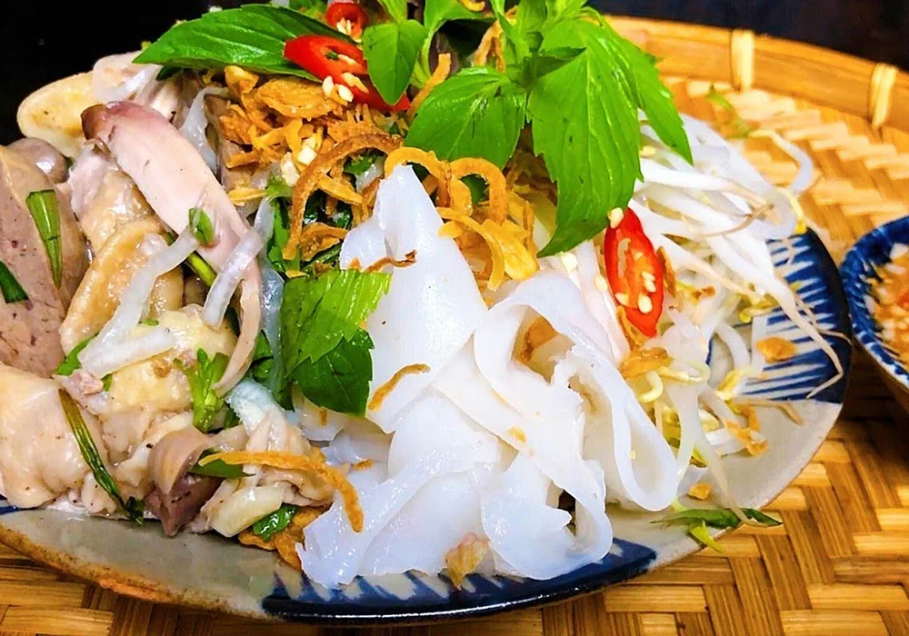 bánh ướt lòng gà